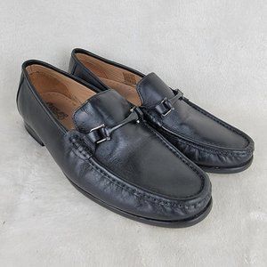 Carlos By Carlos Stanana Milagro Bit Black Calfskin Leather Slip On Loafer 8.5D